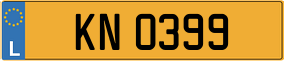 Trailer License Plate